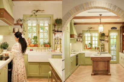 Thiết Kế Căn Bếp Phong Cách Farmhouse Xanh Bơ: Tinh Thần Đồng Quê Trong Không Gian Hiện Đại