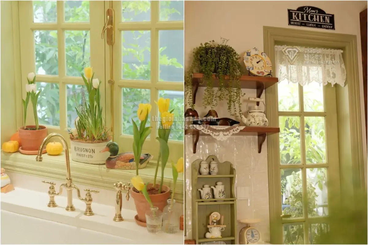 Thiết Kế Căn Bếp Phong Cách Farmhouse Xanh Bơ: Tinh Thần Đồng Quê Trong Không Gian Hiện Đại