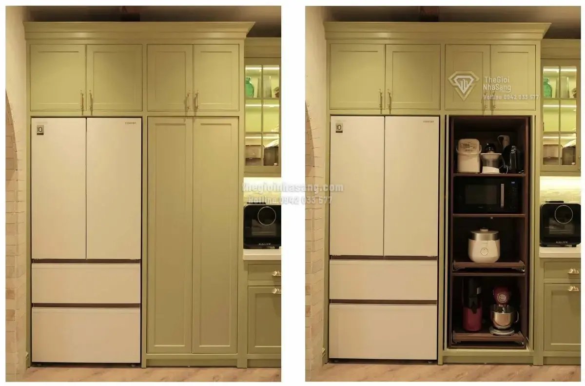 Thiết Kế Căn Bếp Phong Cách Farmhouse Xanh Bơ: Tinh Thần Đồng Quê Trong Không Gian Hiện Đại