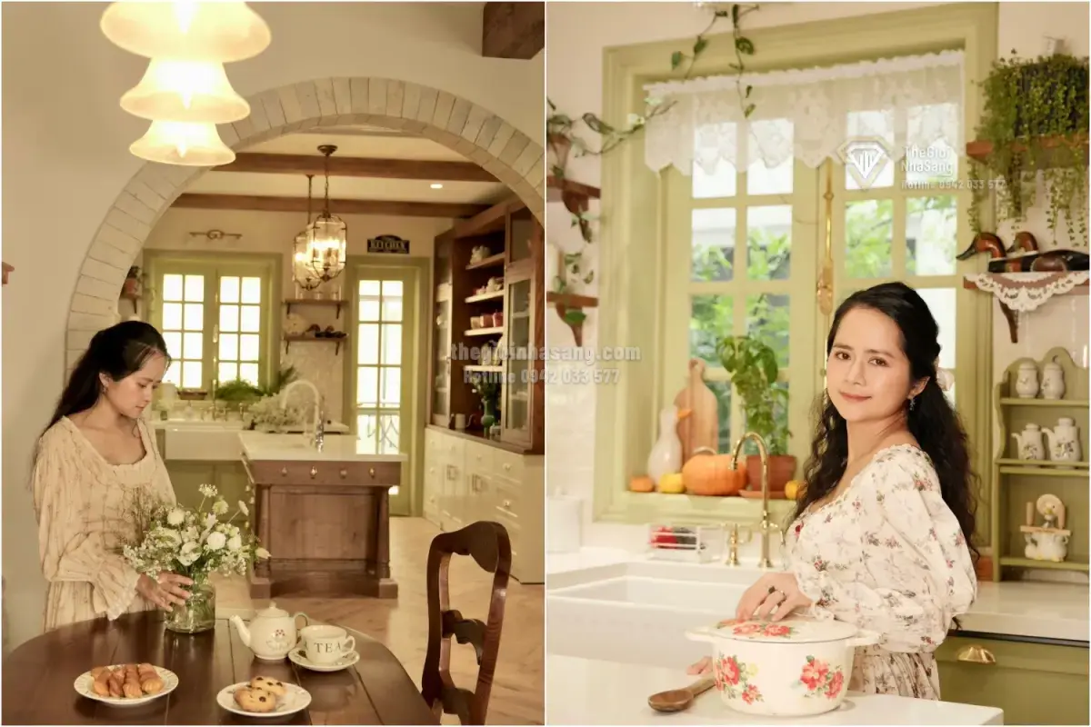 Thiết Kế Căn Bếp Phong Cách Farmhouse Xanh Bơ: Tinh Thần Đồng Quê Trong Không Gian Hiện Đại