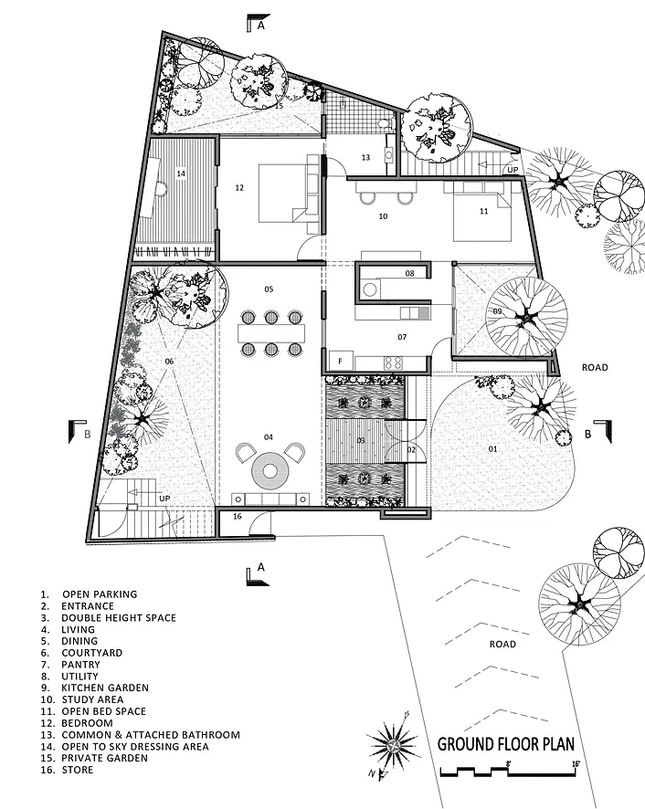 Thiết kế nhà 220 m2 hòa quyện cây xanh và không gian mở tại Malabe, Sri Lanka