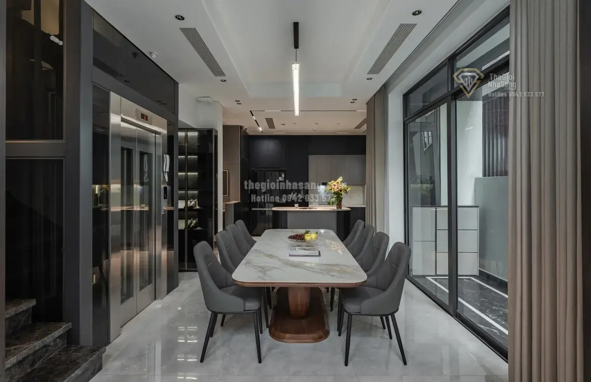 Thiết Kế Nhà Phố 3 Tầng Hiện Đại Tại Hà Nội: Cân Bằng Giữa Riêng Tư Và Ánh Sáng Tự Nhiên