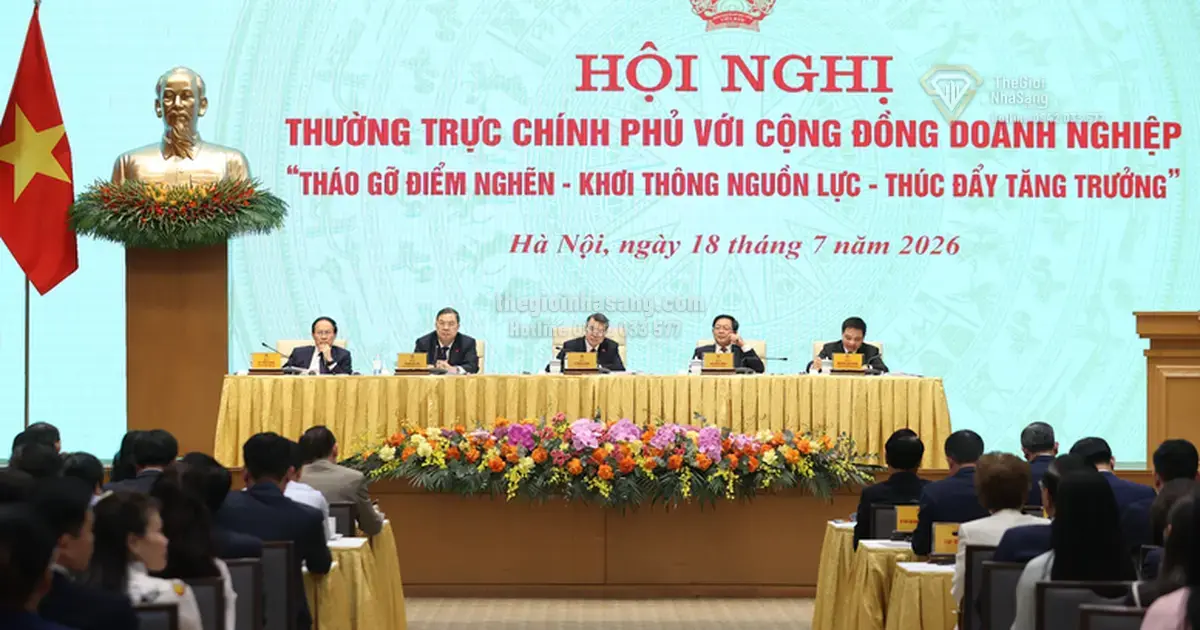 Thúc đẩy tăng trưởng kinh tế và bất động sản qua hội nghị Thường trực Chính phủ với cộng đồng doanh nghiệp năm 2026