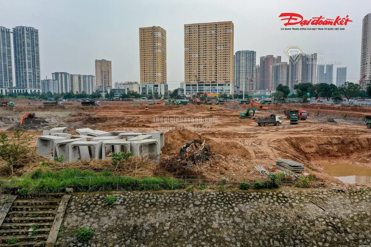 Tiến Độ Hồ Điều Hòa Mễ Trì – Đồng Bông 2: Giải Pháp Chống Ngập Hiệu Quả Cho Phía Tây Hà Nội