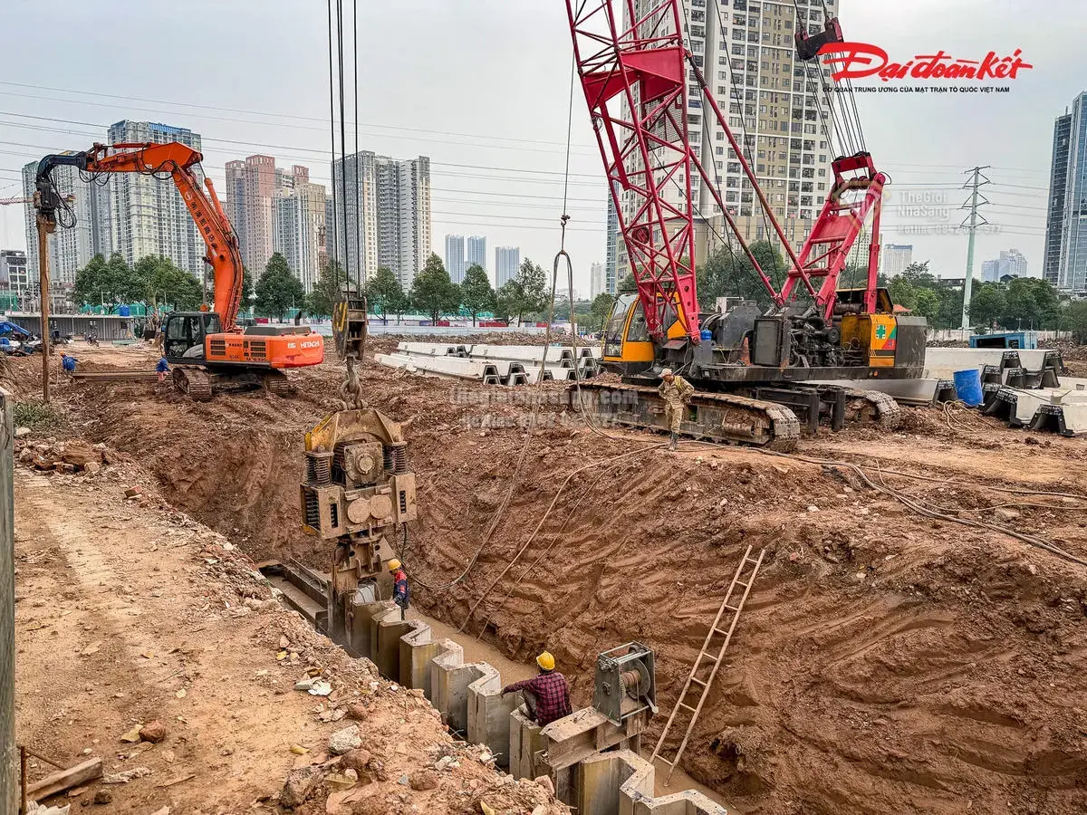 Tiến Độ Hồ Điều Hòa Mễ Trì – Đồng Bông 2: Giải Pháp Chống Ngập Hiệu Quả Cho Phía Tây Hà Nội