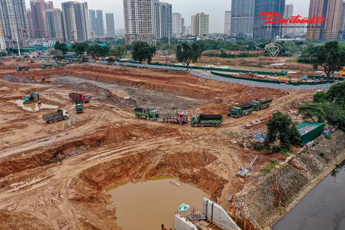 Tiến Độ Hồ Điều Hòa Mễ Trì – Đồng Bông 2: Giải Pháp Chống Ngập Hiệu Quả Cho Phía Tây Hà Nội