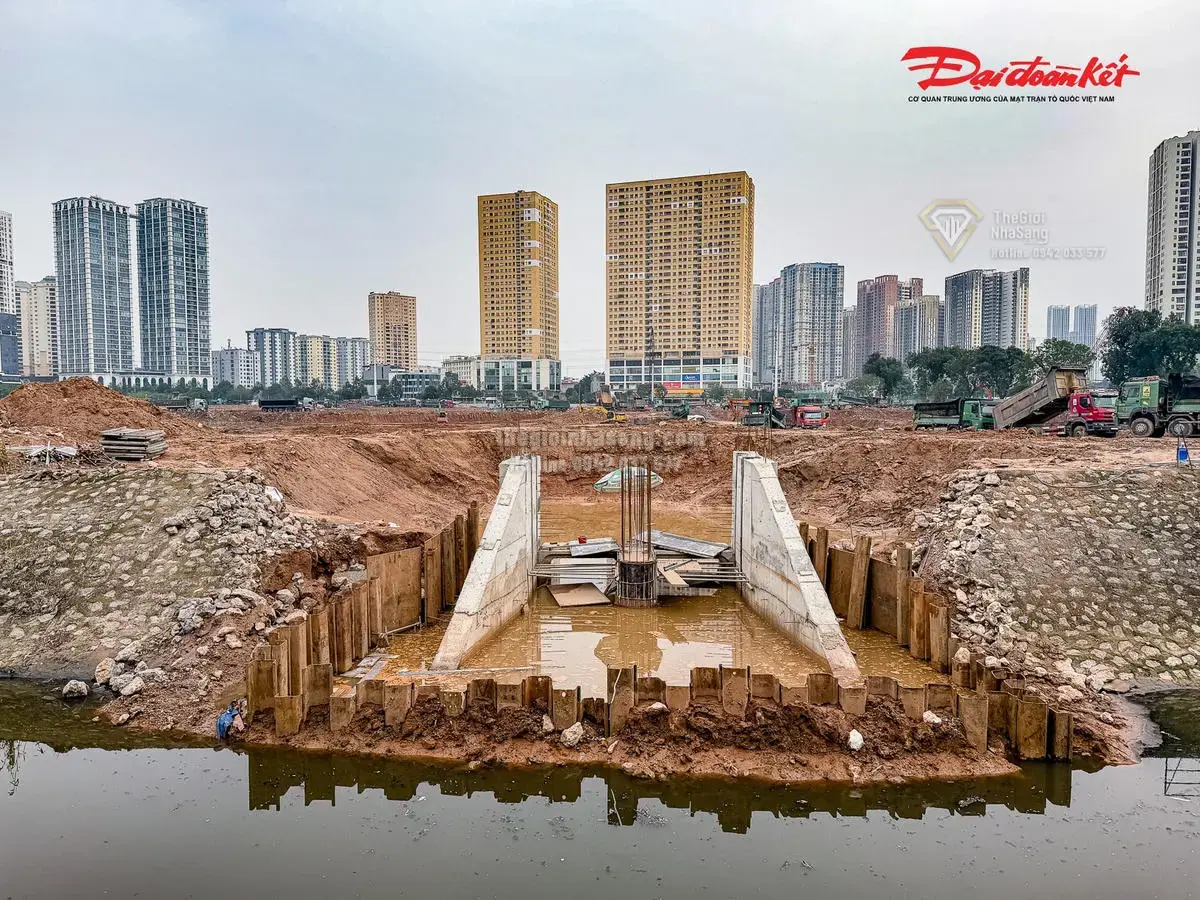 Tiến Độ Hồ Điều Hòa Mễ Trì – Đồng Bông 2: Giải Pháp Chống Ngập Hiệu Quả Cho Phía Tây Hà Nội