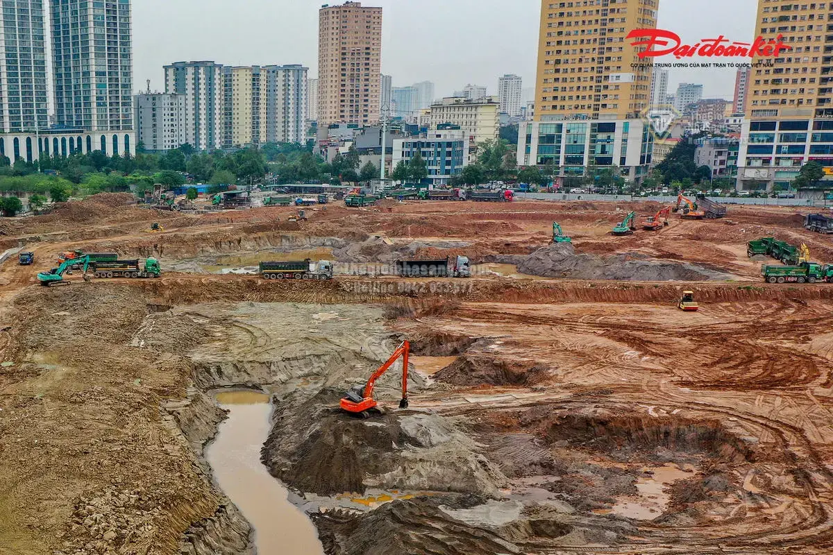 Tiến Độ Hồ Điều Hòa Mễ Trì – Đồng Bông 2: Giải Pháp Chống Ngập Hiệu Quả Cho Phía Tây Hà Nội