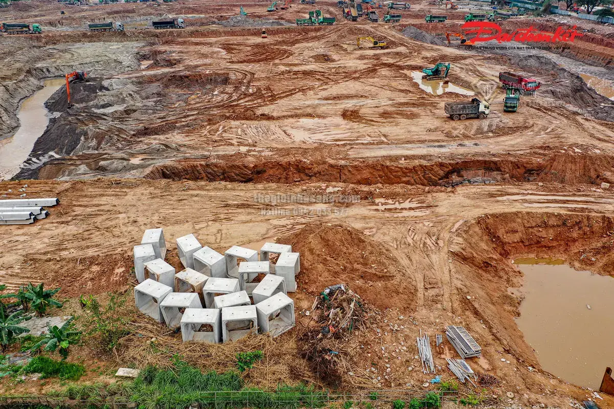 Tiến Độ Hồ Điều Hòa Mễ Trì – Đồng Bông 2: Giải Pháp Chống Ngập Hiệu Quả Cho Phía Tây Hà Nội