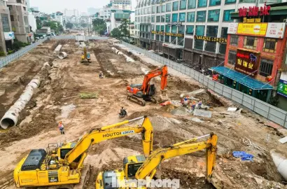 Tiến độ thi công khẩn cấp đường Vành đai 2,5 qua Cầu Giấy và tác động đến thị trường bất động sản Hà Nội