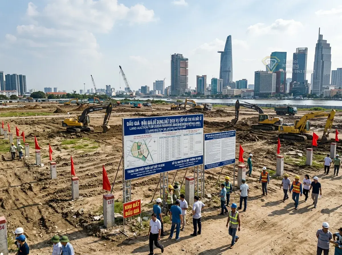 TP HCM Đấu Giá 13,8 Ha Đất Thủ Thiêm Trước Tháng 10: Cơ Hội Vàng Cho Thị Trường Bất Động Sản Cao Cấp