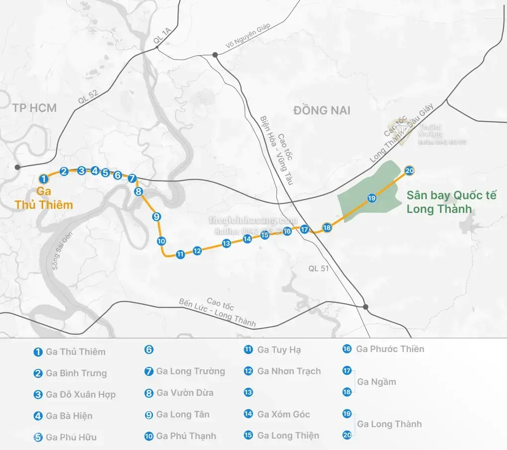 TP HCM đề xuất xây trước 14 ga tuyến đường sắt Thủ Thiêm - Long Thành: Cú hích hạ tầng cho bất động sản vùng đô thị và sân bay Long Thành