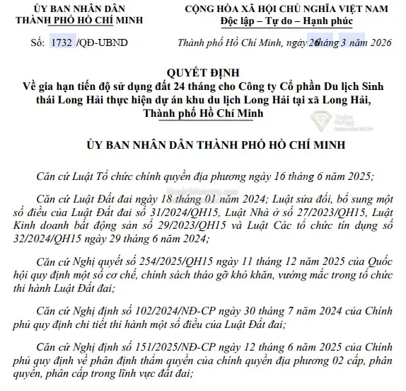 TP.HCM Gia Hạn 24 Tháng Dự Án Du Lịch Long Hải: Cơ Hội và Thách Thức Cho Thị Trường Bất Động Sản Ven Biển