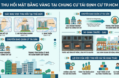 TP.HCM Thu Hồi và Quản Lý Hiệu Quả Diện Tích Thương Mại tại Chung Cư Tái Định Cư