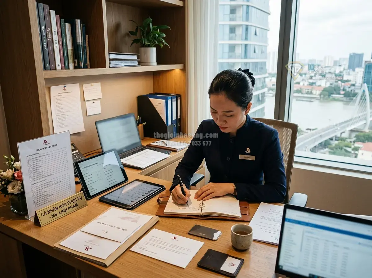 Trải nghiệm dịch vụ quản gia đẳng cấp tại căn hộ Marriott Residences Grand Marina Saigon