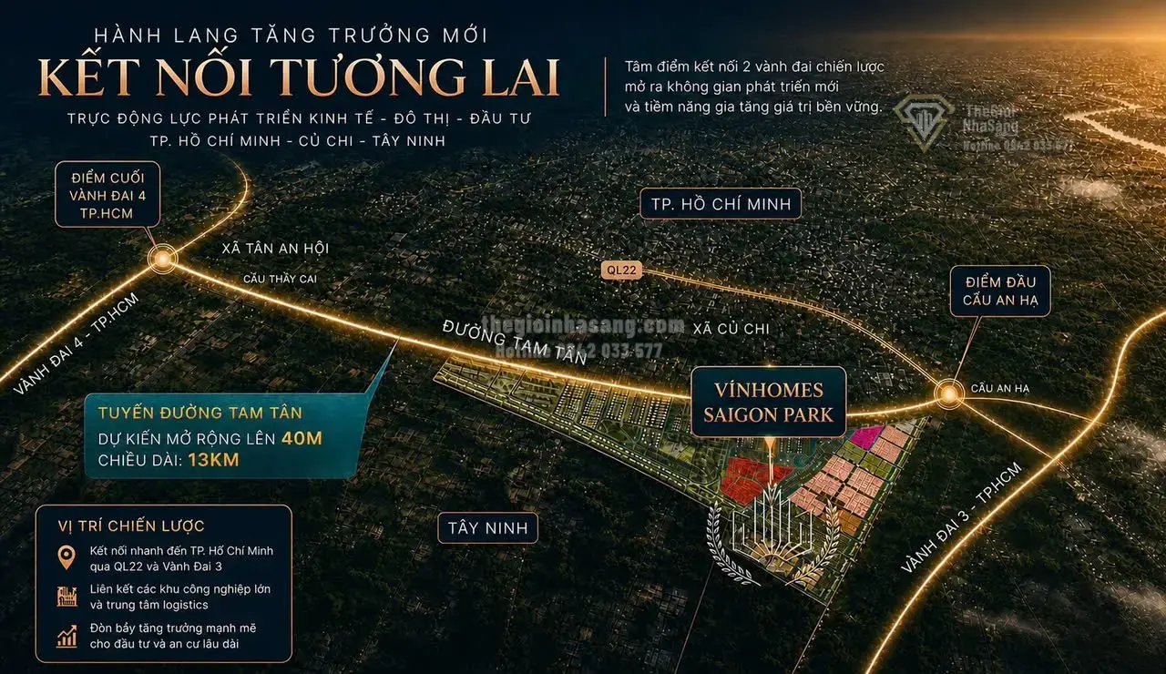Trục Đường Tam Tân: Xương Sống Giao Thông Mới Nâng Tầm Giá Trị Bất Động Sản Tây Bắc TP.HCM