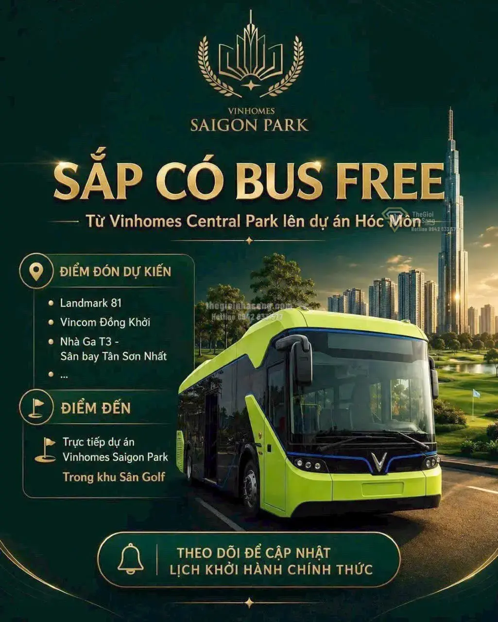 Tuyến Bus Miễn Phí Kết Nối Vinhomes Central Park và Dự Án Hóc Môn: Tín Hiệu Mới Cho Thị Trường Bất Động Sản Vùng Ven TP.HCM