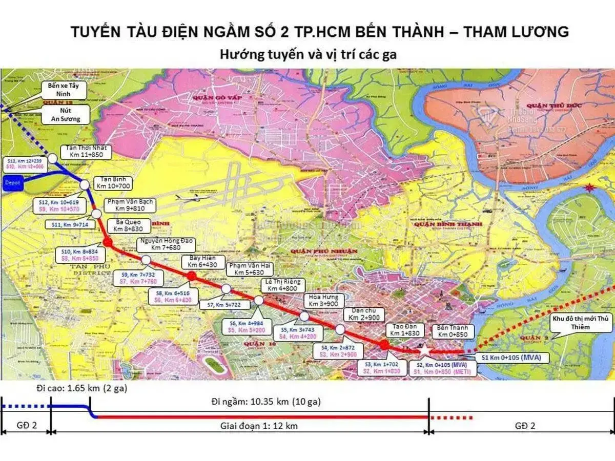 Tuyến Metro Số 2 Bến Thành – Tham Lương: Đòn Bẩy Phát Triển Bất Động Sản Tây Bắc TP.HCM