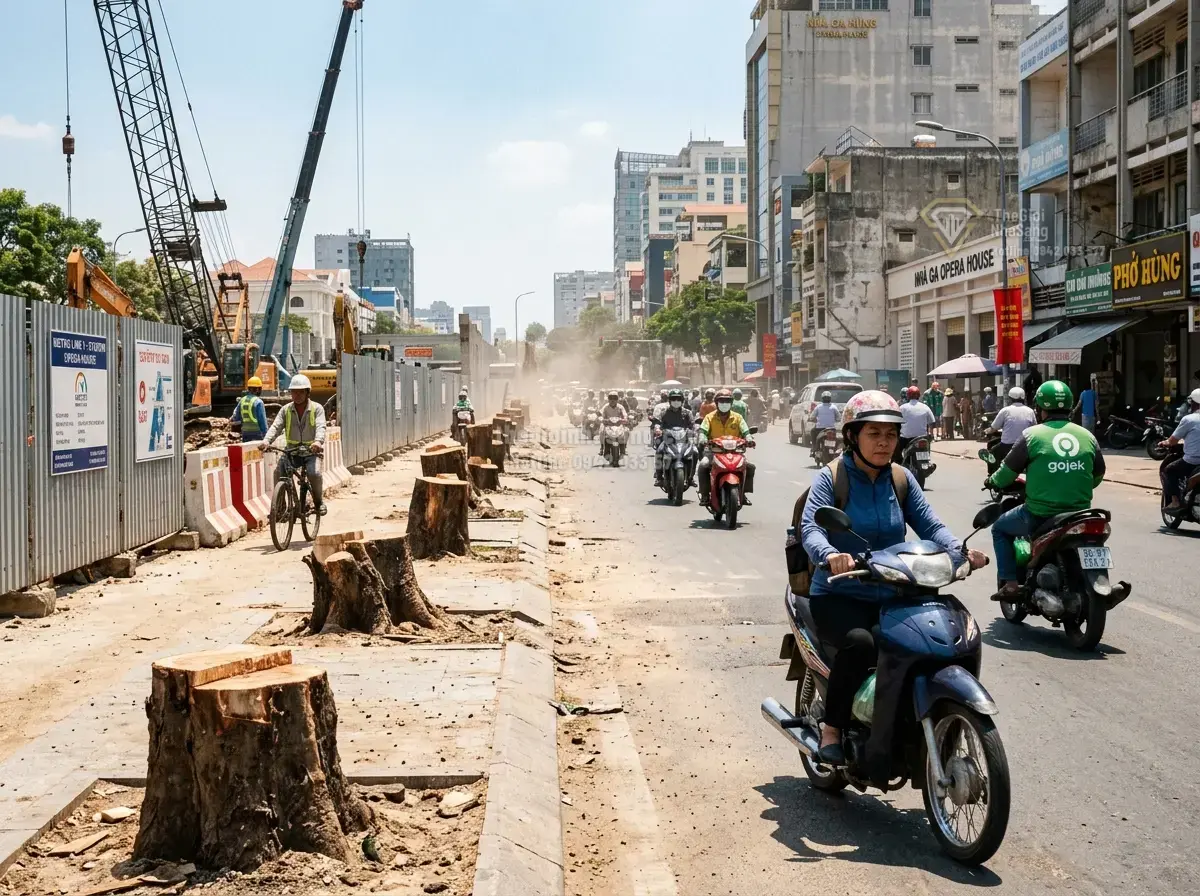 Tuyến Metro Số 2 TPHCM: Hơn 400 Cây Xanh Bị Loại Bỏ Để Giải Phóng Mặt Bằng, Tác Động Ra Sao Đến Thị Trường Bất Động Sản?
