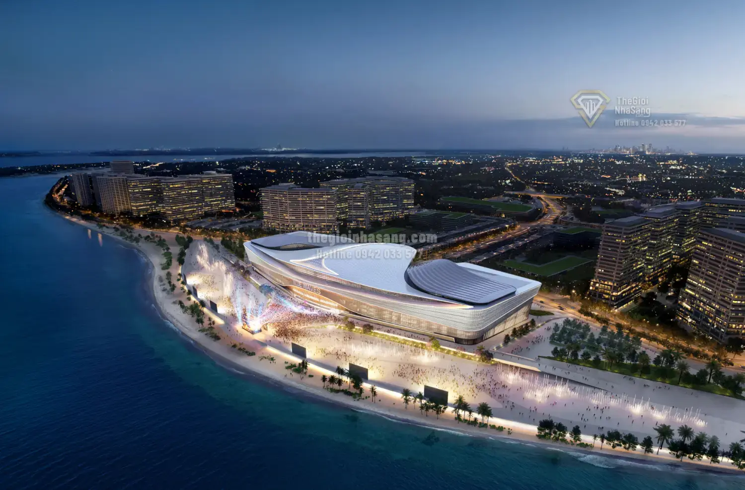 Vinhomes Green Paradise và Nhà hát Sóng Xanh: Biểu tượng nghệ thuật và đô thị lấn biển đẳng cấp tại Cần Giờ