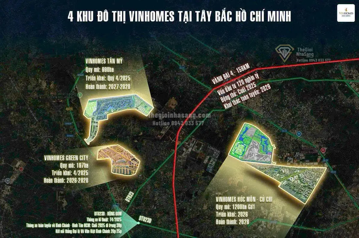 Vinhomes Hóc Môn: Đại Đô Thị Tri Thức Đẳng Cấp Tây Bắc TP.HCM Với Tiềm Năng Bất Động Sản Vượt Trội