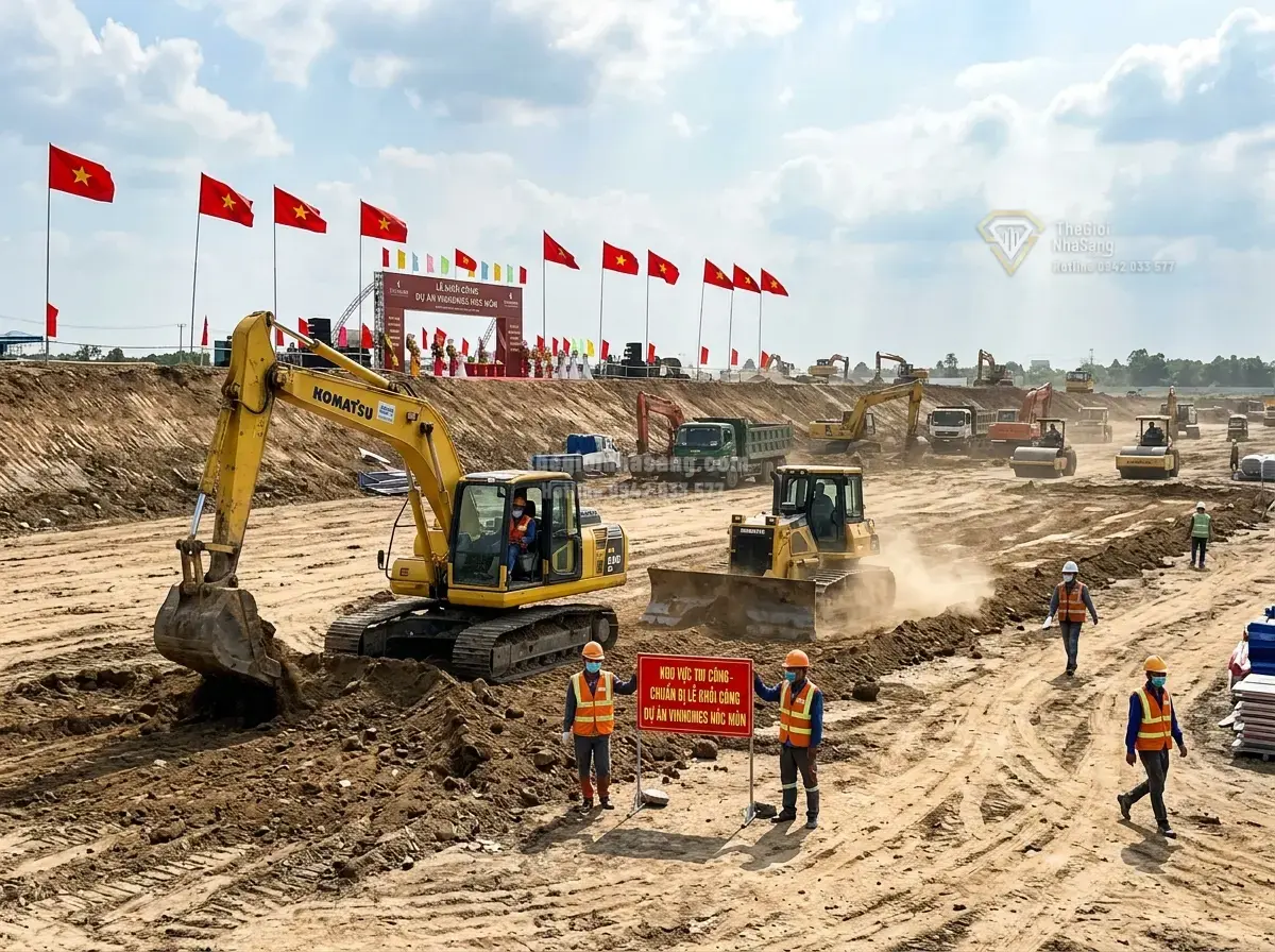 Vinhomes Hóc Môn Khởi Công Dự Án Khu Đô Thị Đại Học Quốc Tế Với Hơn 120.000 Sản Phẩm Bất Động Sản