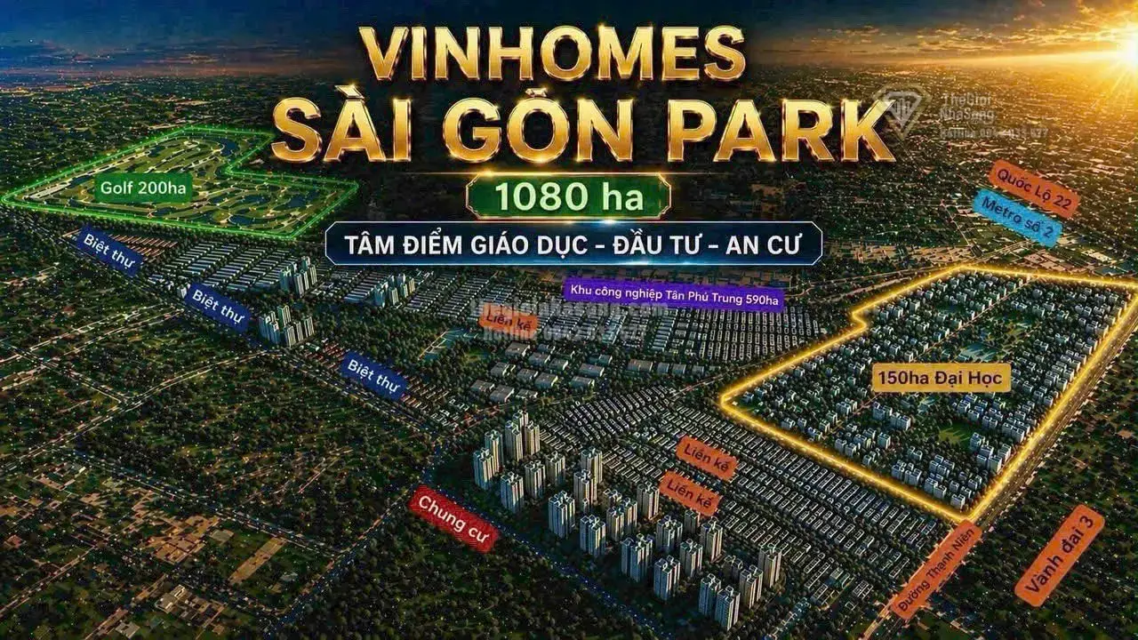 Vinhomes Sài Gòn Park 1080ha: Siêu đô thị đại học quốc tế mở ra cơ hội đầu tư đột phá năm 2026