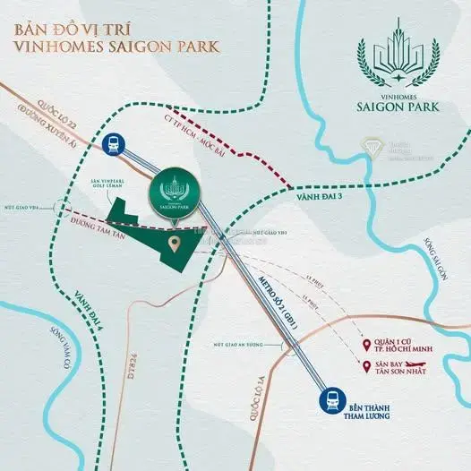 Vinhomes Sài Gòn Park và Cuộc Dịch Chuyển Trung Tâm TP.HCM Về Phía Tây Bắc
