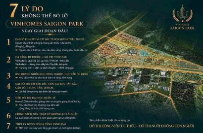 Vinhomes Saigon Park: Cơ Hội Vàng Từ Siêu Đô Thị Giai Đoạn Đầu Và Hạ Tầng Vành Đai 3