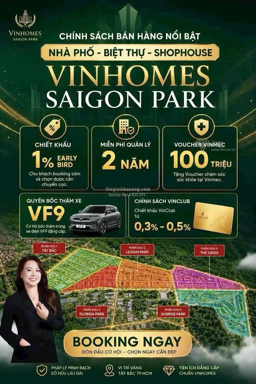 Vinhomes Saigon Park Hóc Môn: Cơ hội đầu tư bất động sản cao cấp tại đô thị công viên tri thức hàng đầu Đông Nam Á