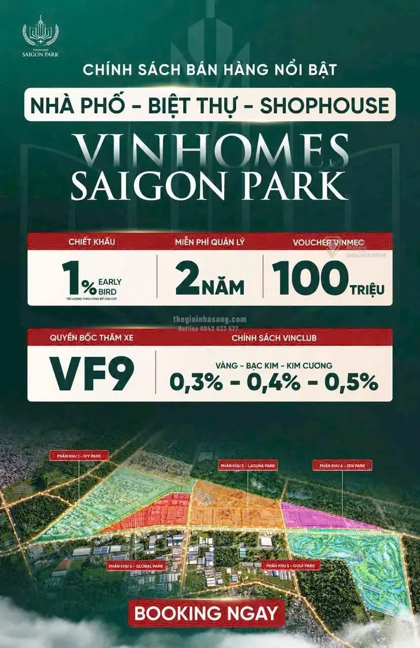 Vinhomes Saigon Park Hóc Môn: Cơ hội đầu tư bất động sản đô thị công viên tri thức hàng đầu châu Á