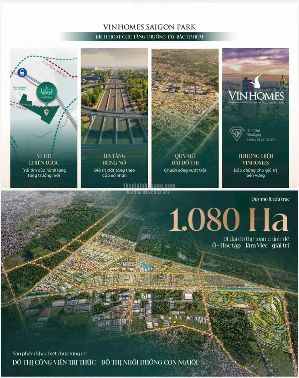 Vinhomes Saigon Park Hóc Môn: Cơ hội đầu tư và an cư tại siêu đô thị tri thức Tây Bắc TP.HCM