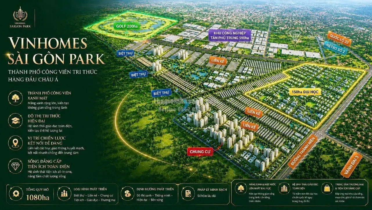 Vinhomes Saigon Park: Mô Hình Thành Phố Công Viên Tri Thức Định Hình Thị Trường Bất Động Sản Tây Bắc TP.HCM