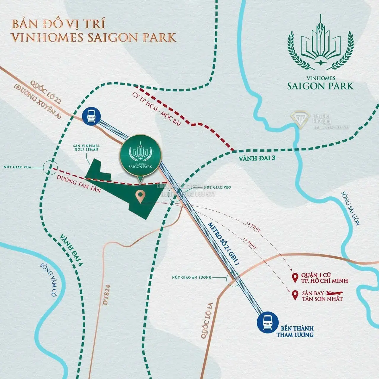 Vinhomes Saigon Park: Siêu đô thị công viên Tây Bắc TP.HCM và tiềm năng tăng giá bứt phá nhờ hạ tầng trọng điểm