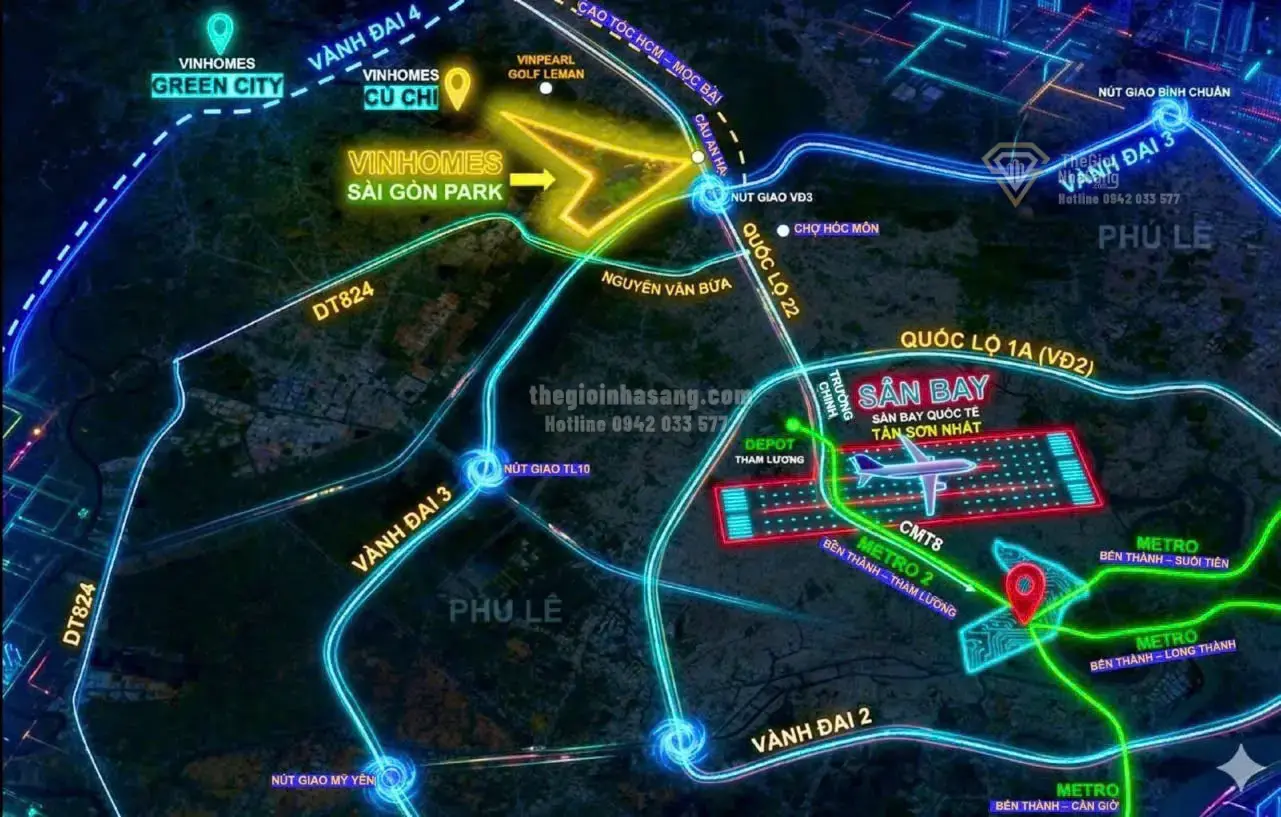 Vinhomes Saigon Park: Siêu Đô Thị Công Viên Tri Thức Tây Bắc TP.HCM và Cú Hích Hạ Tầng Đột Phá