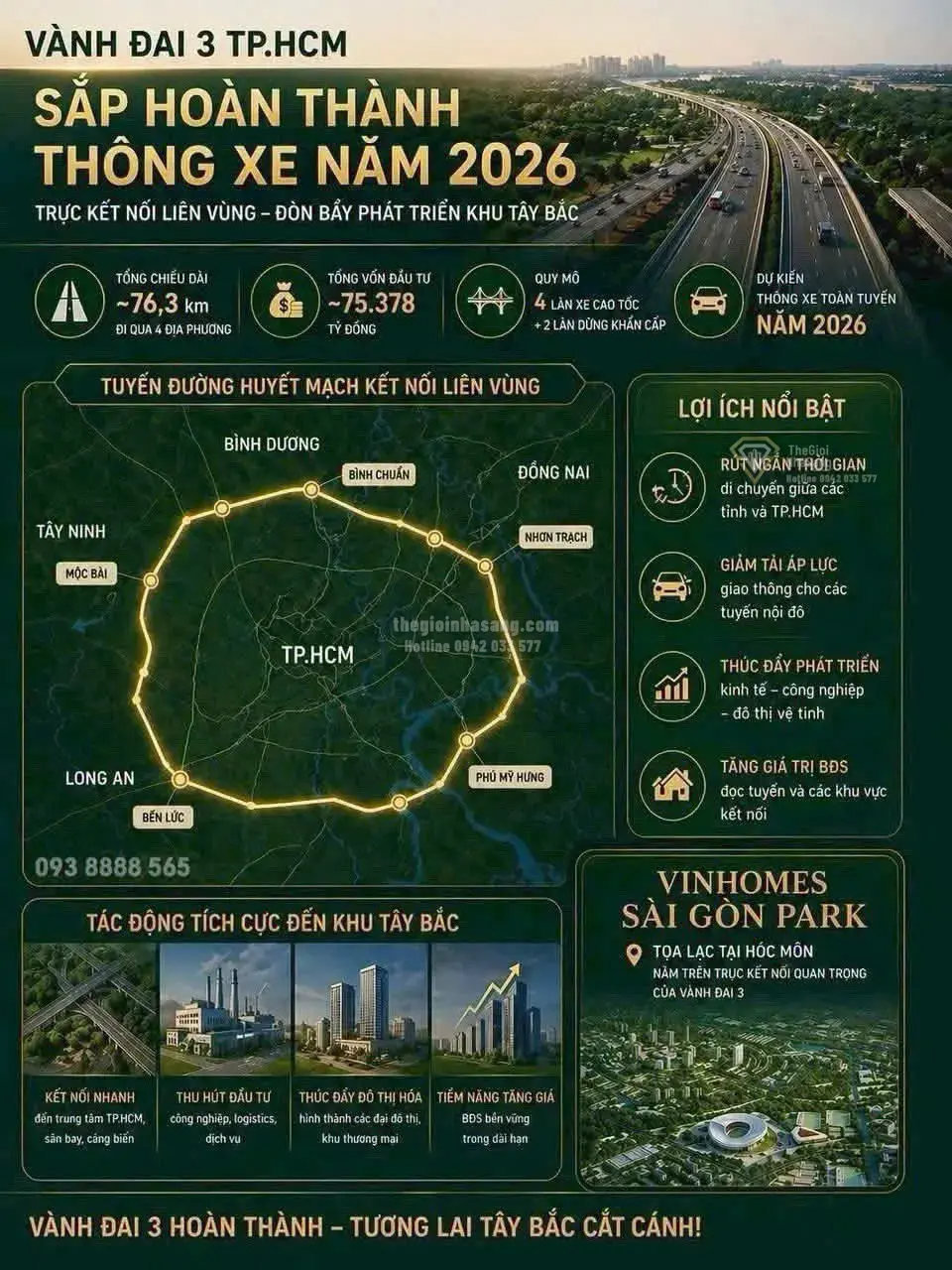 Vinhomes Saigon Park: Siêu Đô Thị Tây Bắc TP.HCM Với Hạ Tầng Đột Phá và Tiềm Năng Tăng Giá Bền Vững