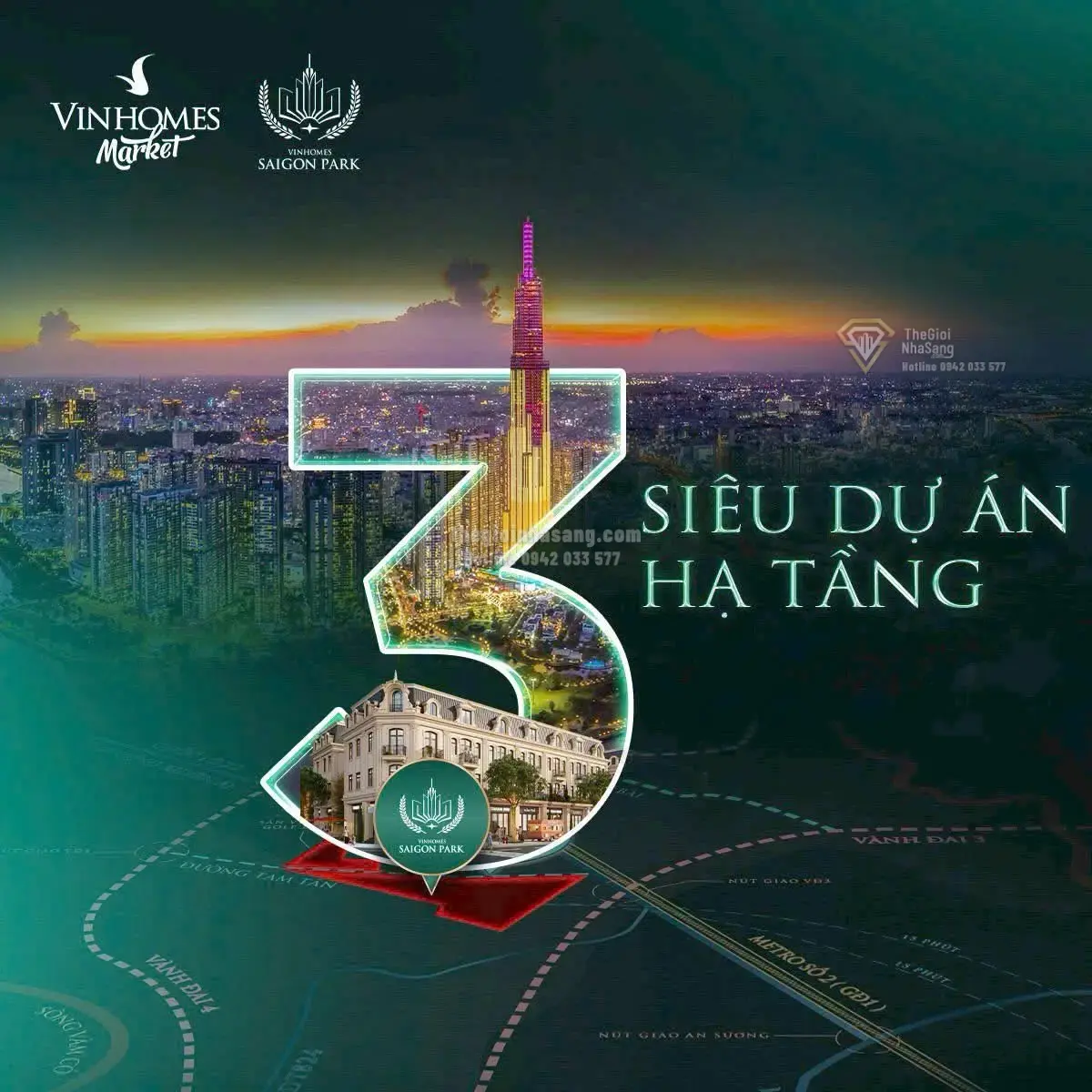 Vinhomes Saigon Park và Cú Hích Hạ Tầng Tây Bắc TP.HCM: Cơ Hội Vàng Cho Thị Trường Bất Động Sản Cao Cấp