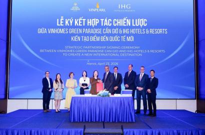 Vinpearl và IHG hợp tác phát triển siêu đô thị nghỉ dưỡng quốc tế tại Vinhomes Green Paradise Cần Giờ