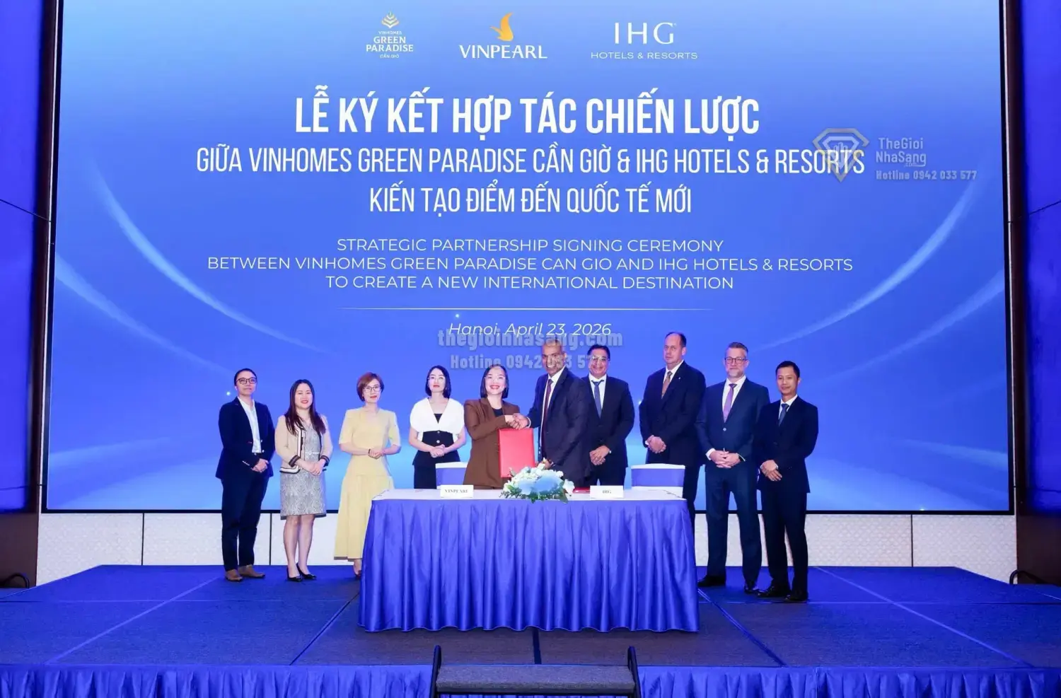 Vinpearl và IHG hợp tác phát triển siêu đô thị nghỉ dưỡng quốc tế tại Vinhomes Green Paradise Cần Giờ