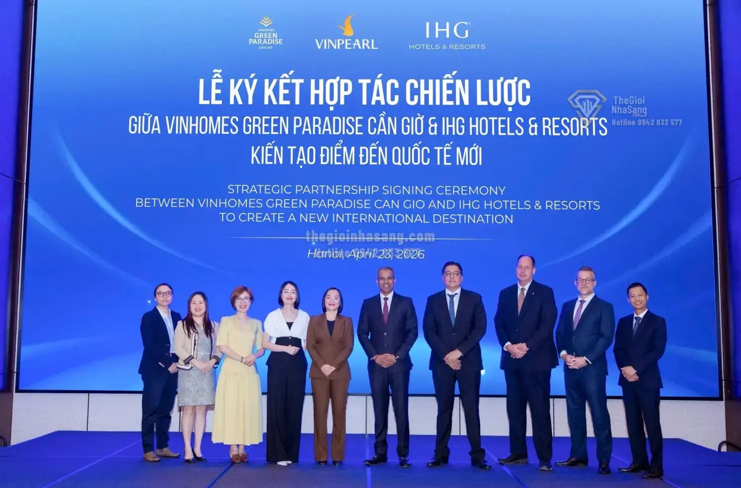 Vinpearl và IHG hợp tác phát triển siêu đô thị nghỉ dưỡng quốc tế tại Vinhomes Green Paradise Cần Giờ