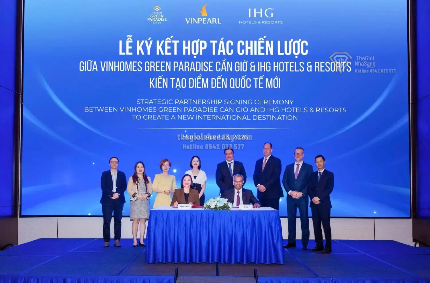 Vinpearl và IHG hợp tác phát triển siêu đô thị nghỉ dưỡng quốc tế tại Vinhomes Green Paradise Cần Giờ