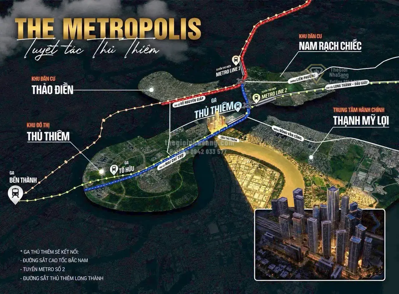 Xu hướng đô thị thông minh tại Thủ Thiêm: Tòa tháp chọc trời 90 tầng bên Ga Thủ Thiêm mở ra kỷ nguyên mới cho bất động sản cao cấp