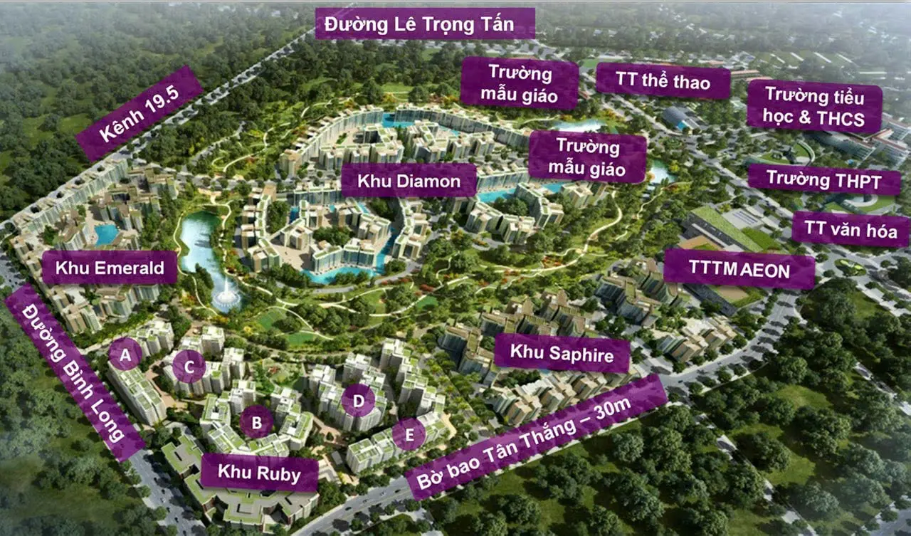 Bán Căn Hộ Cao Cấp 2PN, Full Nội Thất Nhập Khẩu, Celadon City, Tân Phú - Giá Tốt!