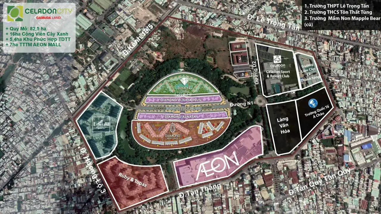 Bán Căn Hộ Cao Cấp 2PN, Full Nội Thất Nhập Khẩu, Celadon City, Tân Phú - Giá Tốt!