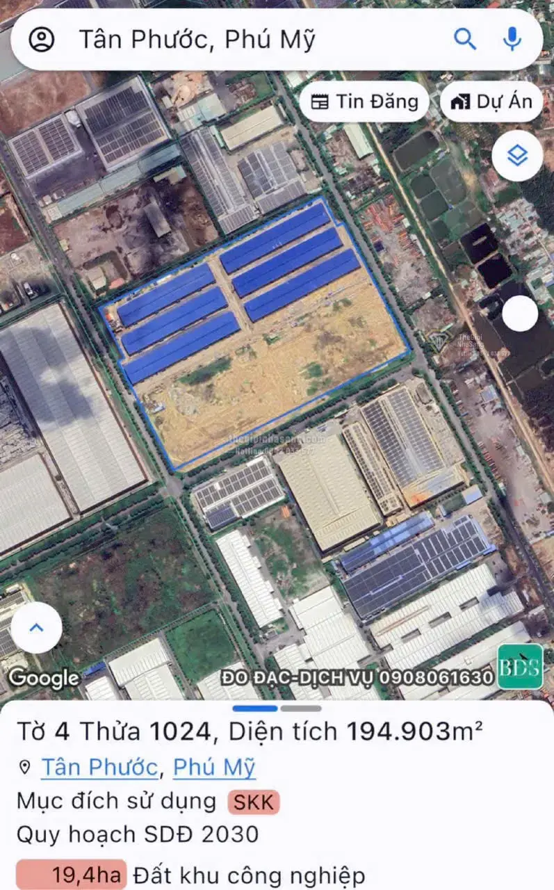 Bán Cụm Công nghiệp SKK - Long Thành Khu Công Nghiệp Phước Bình 58ha giá 1,7 triệu/m2