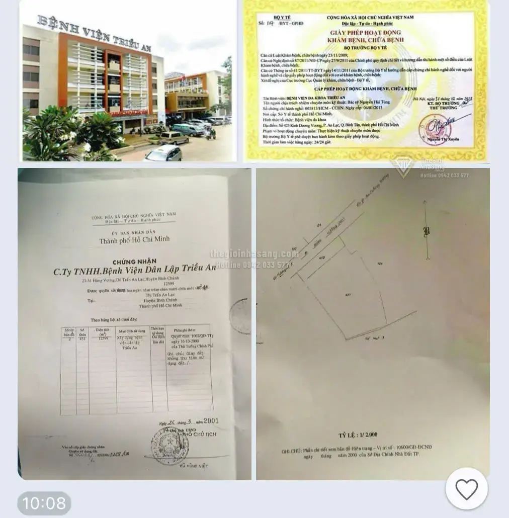Bệnh viện M&A Triều An Bình Tân diện tích 1.5ha giá 2.9999 tỷ