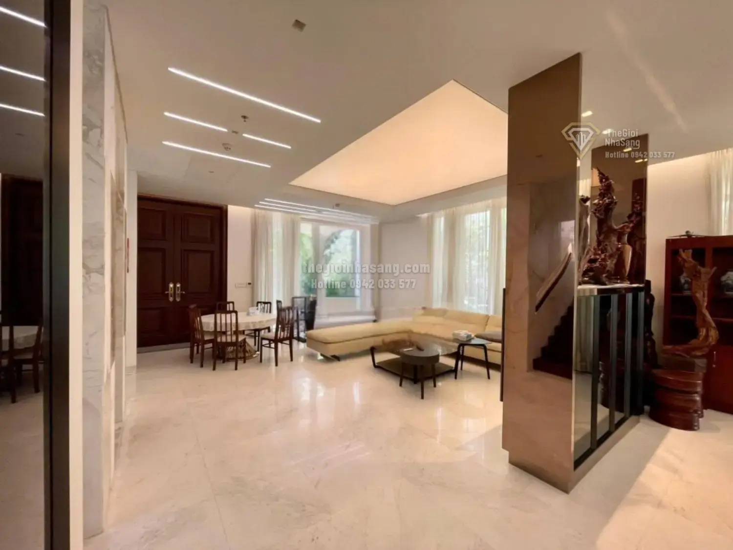 Biệt thự Saroma Villas Thủ Thiêm 343m2 4 phòng ngủ giá 330 tỷ