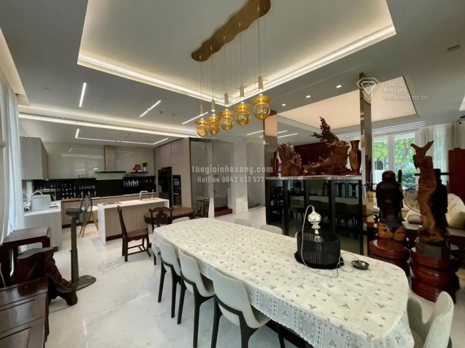 Biệt thự Saroma Villas Thủ Thiêm 343m2 4 phòng ngủ giá 330 tỷ