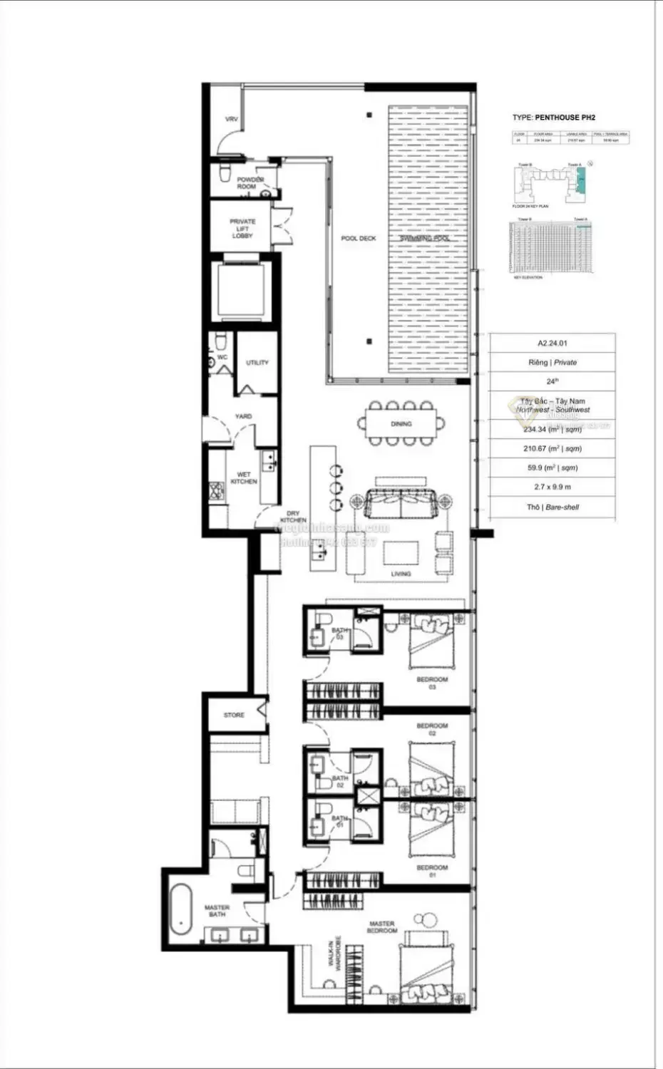 Căn hộ Penthouse dự án The MarQ Quận 1 trung tâm