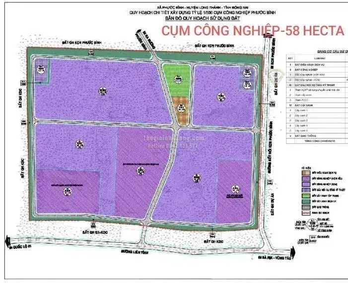 Đất nền cụm công nghiệp Phước Bình Long Thành Đồng Nai 580,000m2 giá 986 tỷ